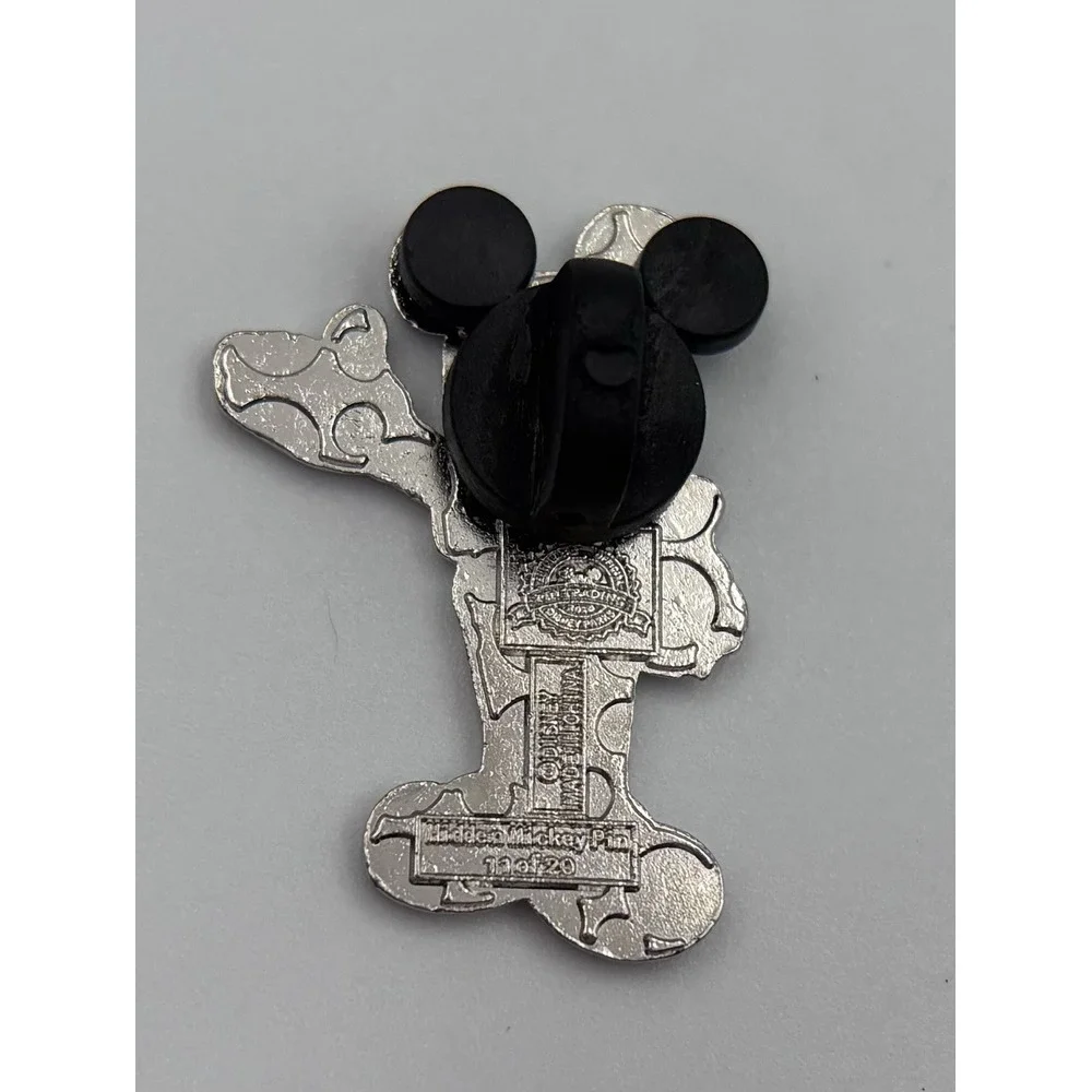 Disney Trading Pin‎ Silver Mickey Mouse Hidden mickey 11 of 20